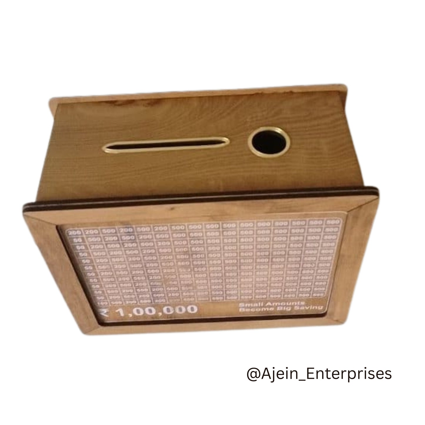 1 Lakh Wooden Money Piggi Bank for Kids/Piggy Bank, Money Box.