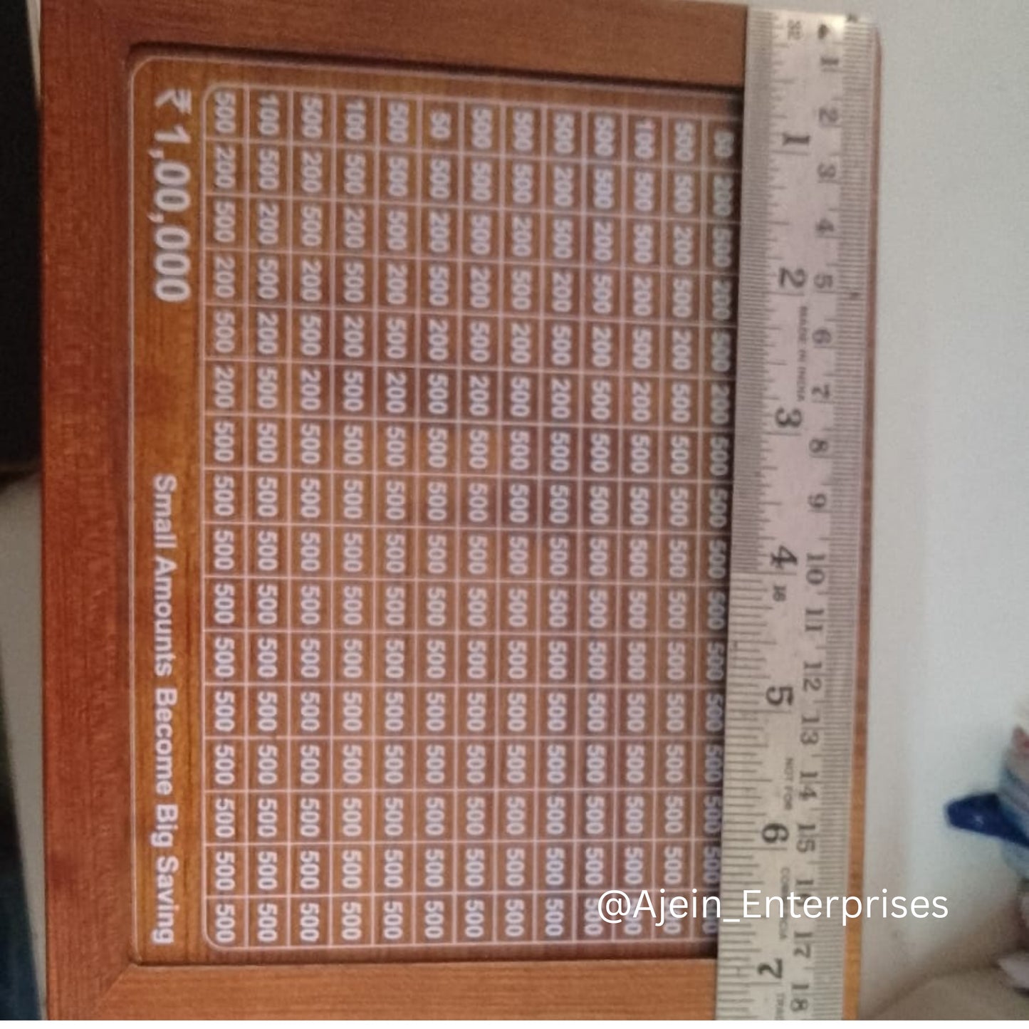 1 Lakh Wooden Money Piggi Bank for Kids/Piggy Bank, Money Box.